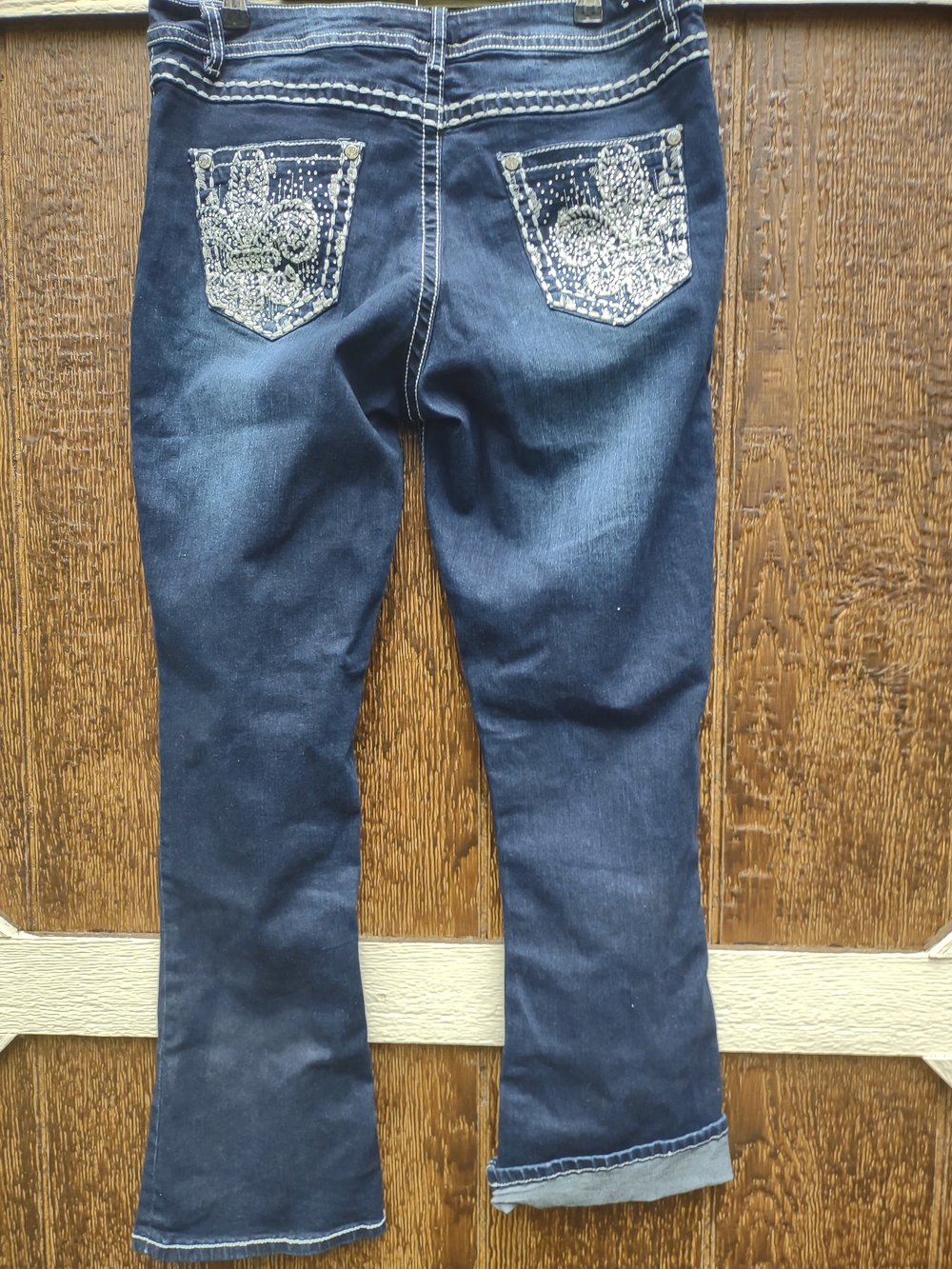 Rebel & Soul Dark Wash Jeans size 14 bootcut style